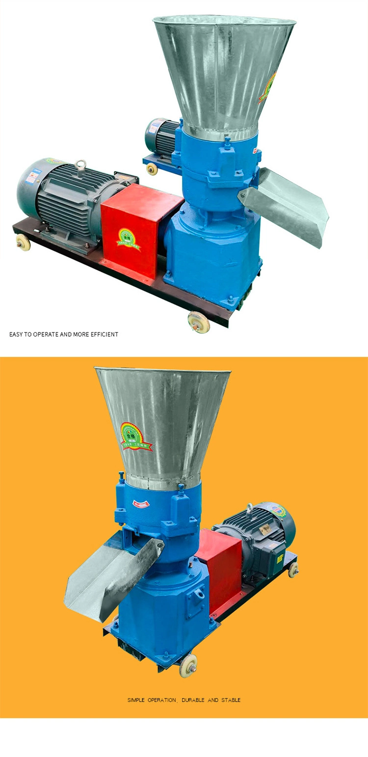 China Factory Price Animal Food Pellet Making Machine Feed Processing Machines Small Flat Die Pellet Mill