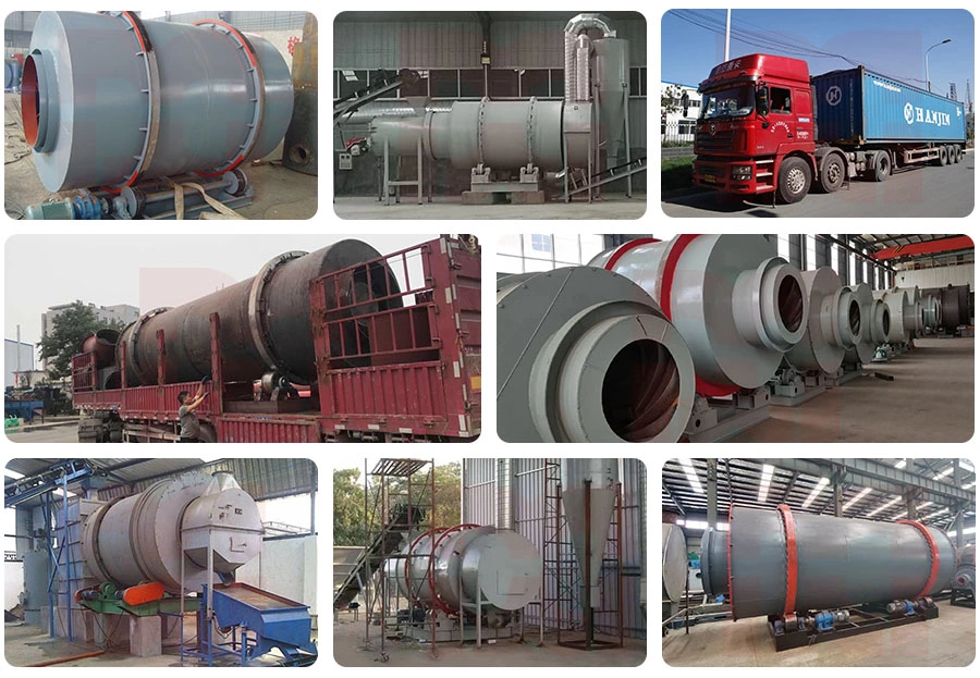 5tph-10tph Mining Rotary Drum Dryer for Silica Sand, Clay, Kaolin, Bentonite, Clinker, Nickel, River Sand Drying Machine