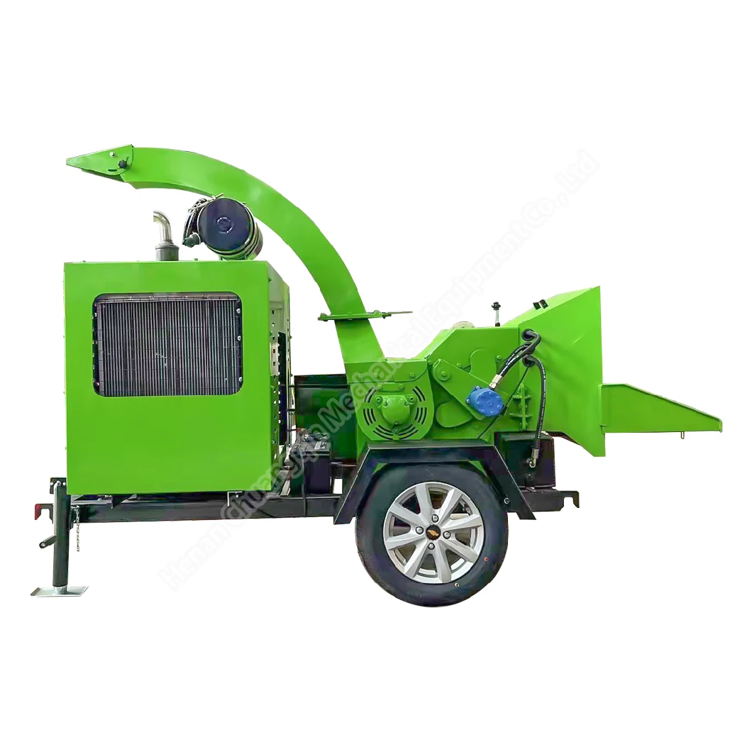 Electric Hard Wood Shredder Chipper Machine Shredder Mobile Drum Wood Chipper Hydraulic Wood Chipper Wood Crusher Shredder 35HP Wood Chipper