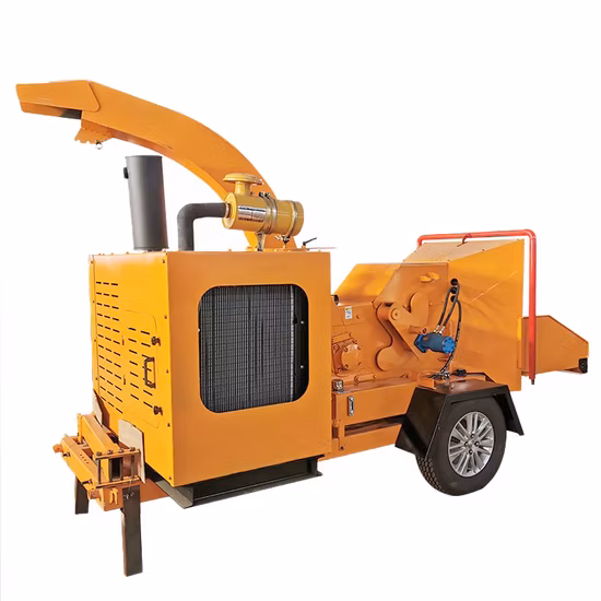 電動広葉樹シュレッダーチッパー木材シュレッダー可動ドラム木材チッパー油圧木材チッパー木材破砕機チッパー 35HP 木材チッパー